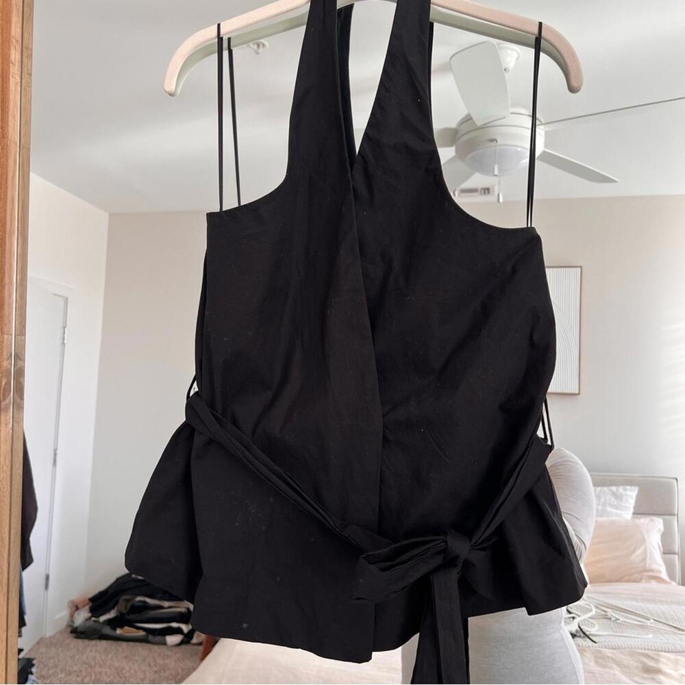 Zara Halter Black Top